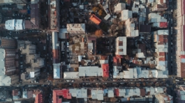 Aerial drone shot of Armenia, Yerevan - Bird's view